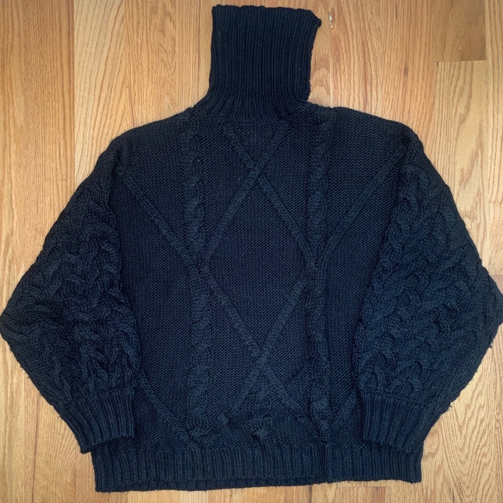 Black ASOS knit turtle neck